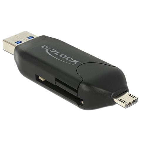 91734 USB / Micro-USB Nero lettore di schede - Foto 2