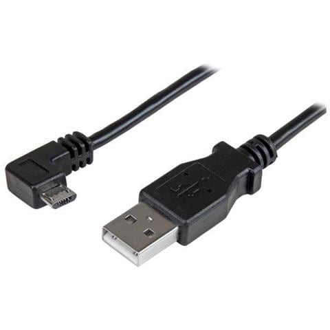 Cavo di ricarica e sincronizzazione micro USB da 1 m - USB-A a Micro B ad angolo destro - M / M - 0,25mm² - Foto 1