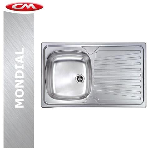 Lavello Per Cucina Con Vasca A Sinistra Monoforo - 80x50 Inox A Magazzino - Foto 5