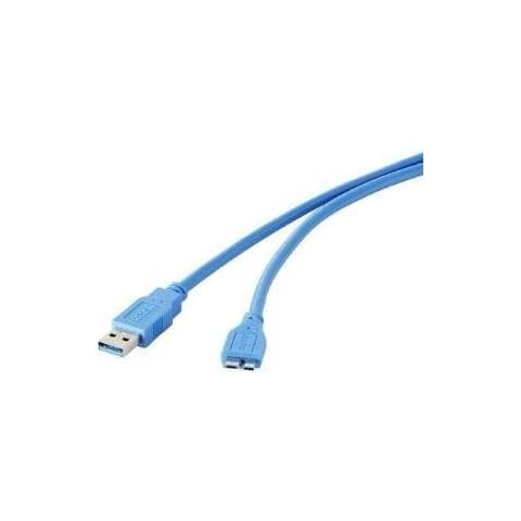 Cavo Usb - Da Usb Tipo A (m) A Micro-usb Tipo B (m) - Usb 3.0 - 5 V - 09 A - 30 Cm - Rotondo - Blu - Foto 2