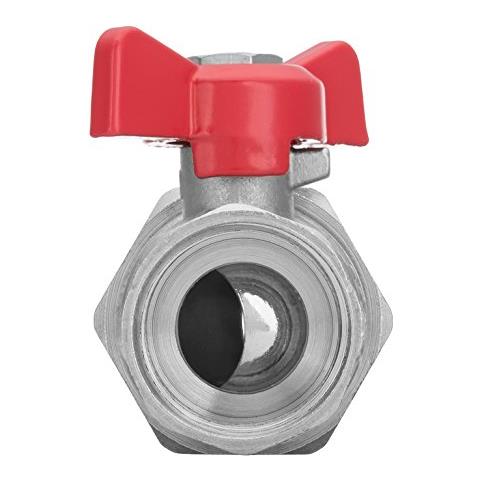 1 bsp Valvola Dell'acqua Femmina X Maschio Con Dado Svasato Maniglia A Farfalla - Foto 2