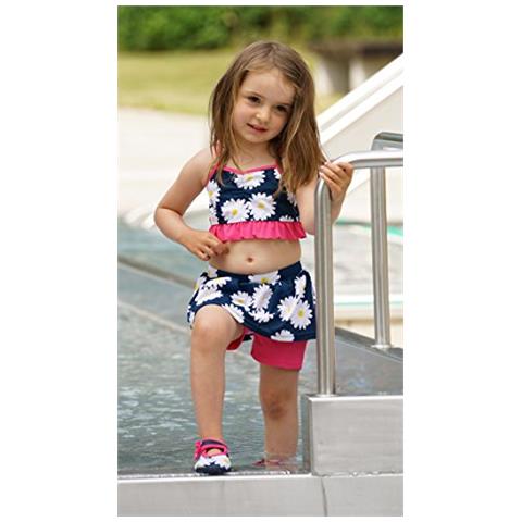 Uv-schutz Bikini Margerite Tankini, Blu (marine 11), 98 (taglia Produttore: 98/104) Bambina - Foto 3