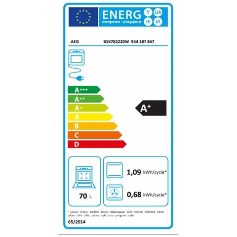 Forno Elettrico da Incasso BSK782220W Capacità 70 L Multifunzione Ventilato Colore Bianco - Foto 2