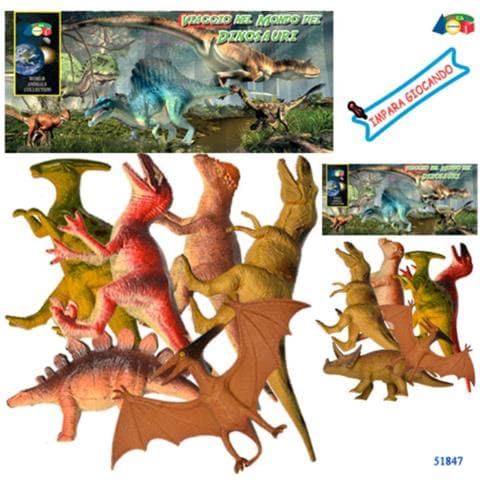 Ginocchio Busta Viaggio Nel Mondo Dei Dinosauri Assortiti - Foto 1