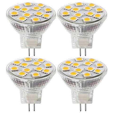 2.4w Led Mr11 Lampadine 12v 20w Alogena Sostitutiva Gu4 Bi-pin Base Soft White 3000k (confezione Da 4)  - Foto 1