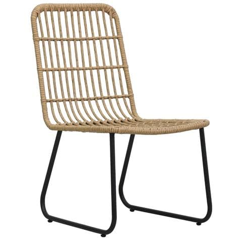 Set Da Pranzo Da Giardino 7 Pz In Polyrattan E Vetro - Foto 2