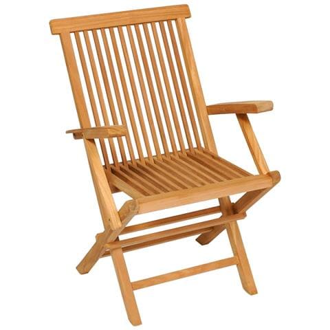 Set da Pranzo da Giardino 5 pz in Legno Massello di Teak - Foto 10
