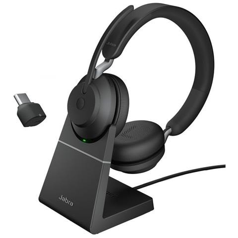 Cuffie Evolve2 65 Wireless USB Tipo -C Microfono Bluetooth Colore Nero - Foto 1