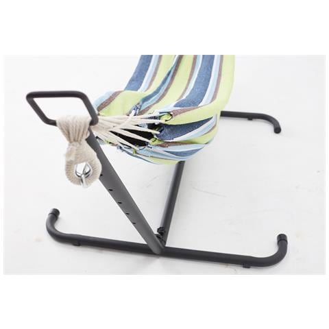 Copacabana Amaca Con Supporto Di 2,6 M Con Tela Blu/ Verde - Foto 12