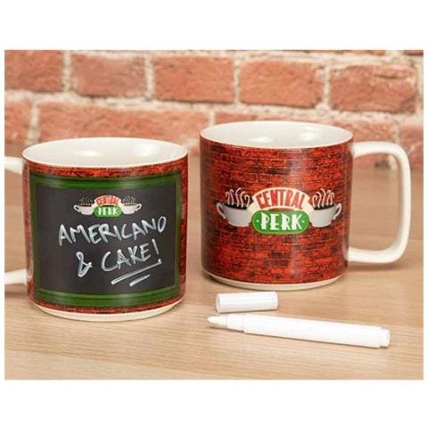 Friends - Central Perk - Tazza Con Lavagna A Gesso Con Licenza Ufficiale Friends Tv Show Merchandise - Foto 1