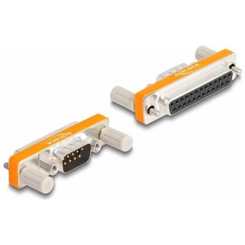 66982 Adattatore Per Inversione Del Genere Dei Cavi D-sub 9 Pin D-sub 25 Pin Arancione, Argento - Foto 1