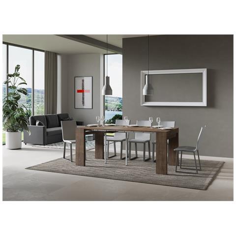 Consolle Allungabile 90x40/196 Cm Roxell Small - Noce - Foto 2