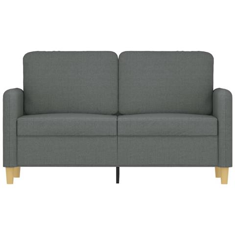 Divano A 2 Posti Grigio Scuro 120 Cm In Tessuto - Foto 3