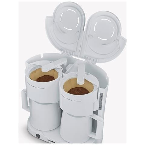 Caffettiera A Filtro Duo Con 2 Caraffe Thermos Ka 9314 Colore bianco - Foto 2