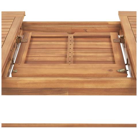 Set Giardino 6 Persone Con Sedie E Cuscini Bianco Sporco Java - Foto 2