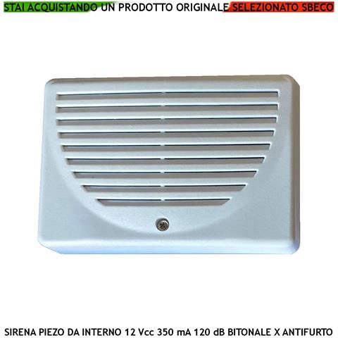 Sirena Da Interno A Parete Diffusore Piezo Antifurto 120 Db 4 Morsetti Polarizzati Alimentazione 12 Vcc Assorbimento 3 - Foto 1