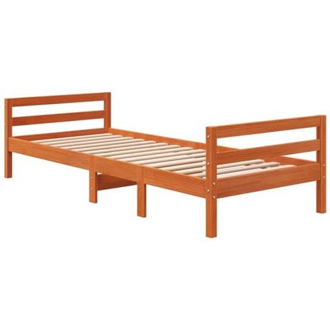 Giroletto Marrone Cera 90x200 Cm In Legno Massello Di Pino - Foto 2