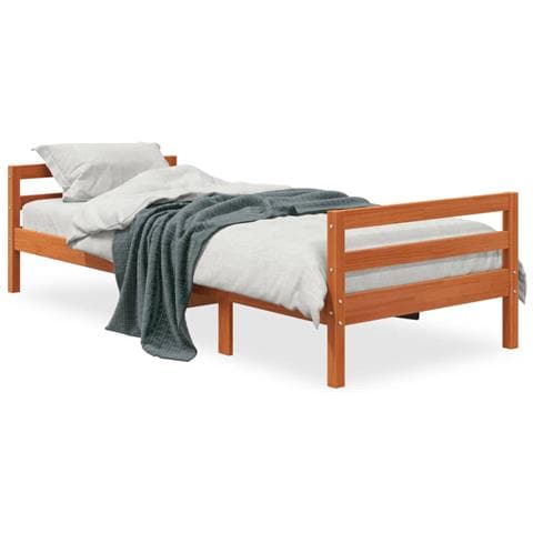Giroletto Marrone Cera 90x200 Cm In Legno Massello Di Pino - Foto 1