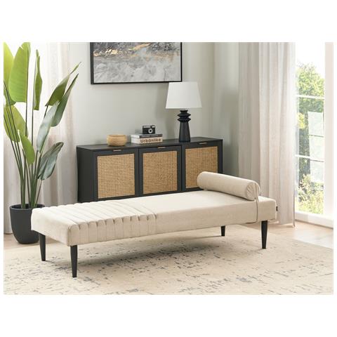 Chaise Longue Mauriac Tessuto Beige - Foto 1