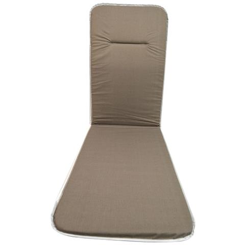 Cuscino Per Poltrone Sdraio Sedie Da Giardino Schienale Alto E Prolunga Action Relax - Tan - Foto 1