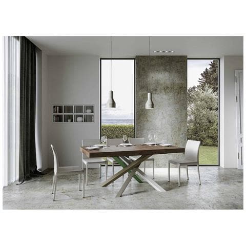 Tavolo Allungabile 90x160/264 Cm Volantis Premium Noce Telaio 4/a - Foto 4