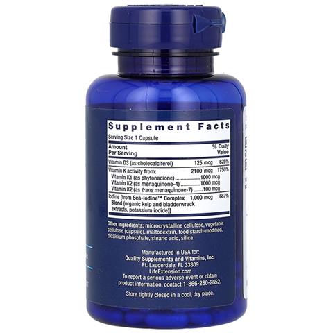 Vitamine D E K Con Iodio Marino 60 Capsule - Foto 2