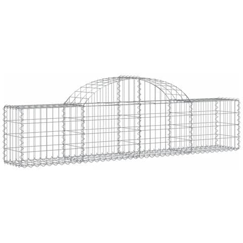 Cesti Gabbioni Ad Arco 13 Pz 200x30x40/60 Cm Ferro Zincato - Foto 3