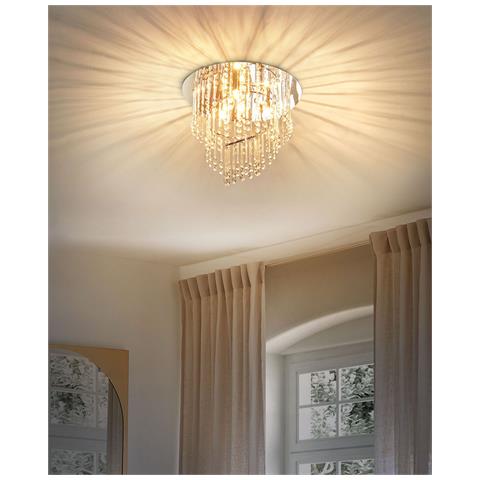 Lampadario Esmelle L Cristallo Argento - Foto 1