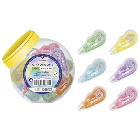 Nastro correttore Mini Pastel 5 mm x 5 m - Correzione istantanea - Non lascia segni sulle fotocopie - Foto 1