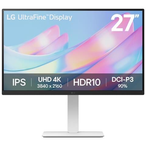 27US550-W Monitor PC 68,6 cm (27") 3840 x 2160 Pixel 4K Ultra HD LCD Nero, Bianco - Foto 2