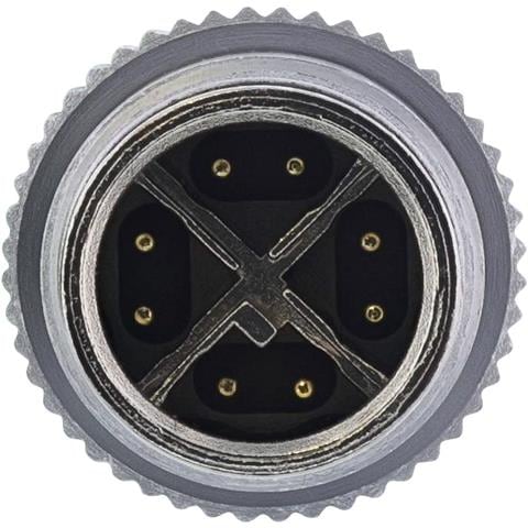 Cavo di rete industriale, M12 8-pin X-coded m. /m. Cat. 6A PUR 1m - Foto 3