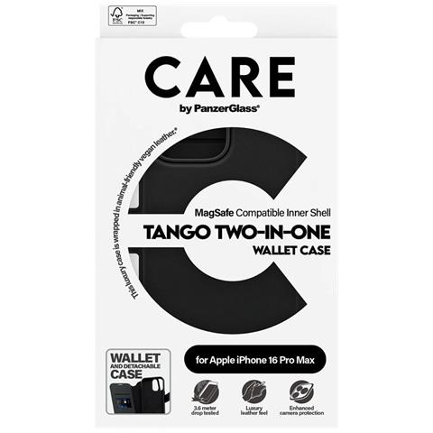 Custodia Folio Per Iphone 16 Pro Max Tango Edition 2-in-1 Con Cover Rimovibile, Nero - Foto 4