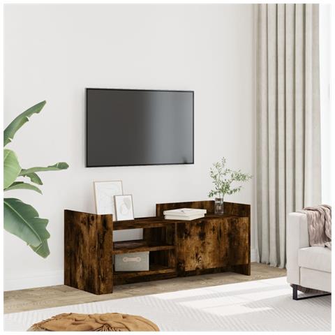 Mobile Tv Rovere Fumo 100x35x40 Cm In Legno Multistrato - Foto 1