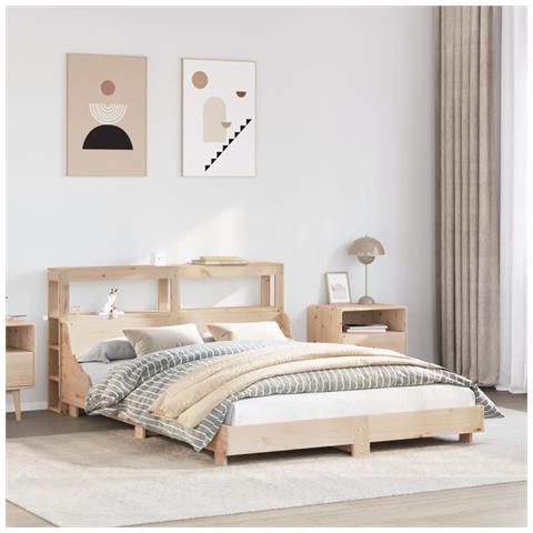 Letto Senza Materasso 120x190 Cm In Legno Massello Di Pino - Foto 1
