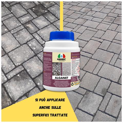 Alganet 800gr + Tampone Marrone - Pulizia Pavimenti Esterni - Foto 5