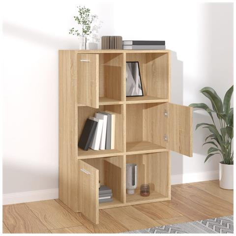 Armadietto Rovere Sonoma 60x29,5x90 Cm In Legno Multistrato - Foto 2