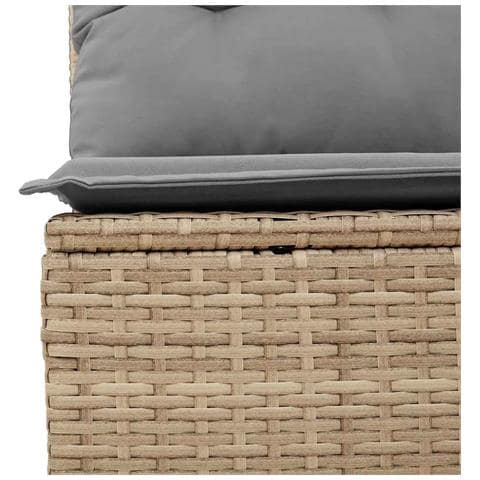 Set Divano da Giardino 5 pz con Cuscini Beige in Polyrattan - Foto 9