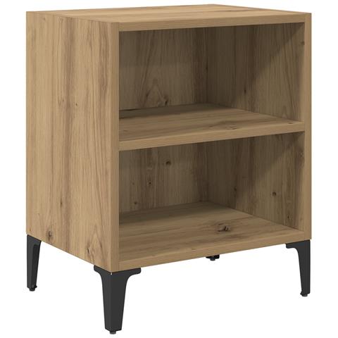 Comodino Rovere Artigianale 40x30x50 cm Legno ingegnerizzato - Foto 1