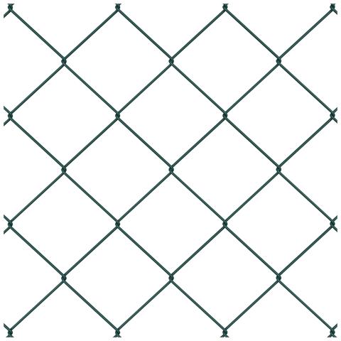 Recinzione a maglie metalliche con 13 pali flangiati 1.6x25 m in acciaio zincato - Foto 9