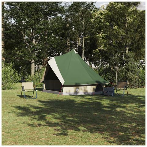 Tenda Familiare Verde per 8 Persone Impermeabile - Foto 2