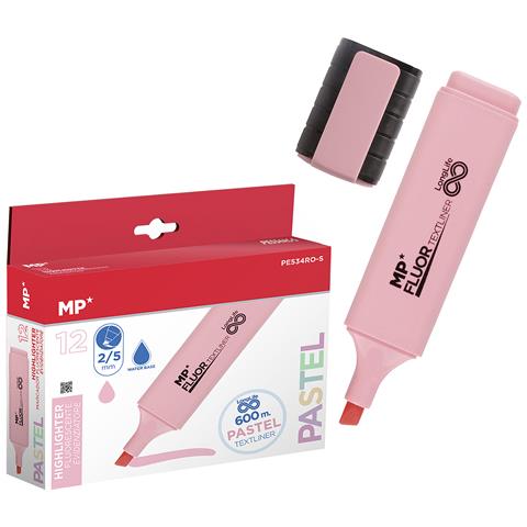 Pack 12 Marcatori Long Life Pastel Rosa - Foto 1