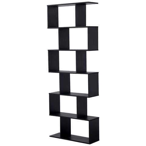 Libreria 6 Ripiani Nero Virginia - Foto 1
