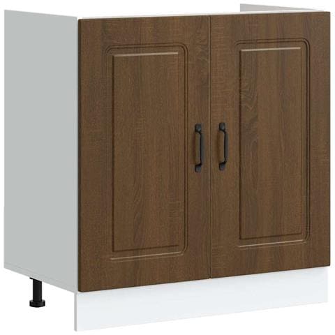 Mobile da cucina Kalmar 2 pcs Marrone 80 x 46 x 81.5 cm - Foto 2