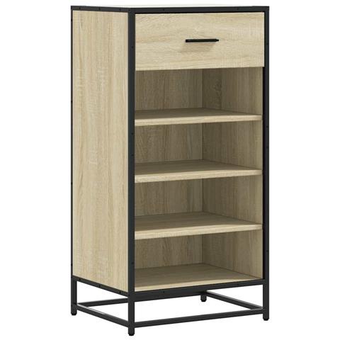 Scarpiera Rovere Sonoma 48x38x97,5 cm in Legno Multistrato - Foto 1