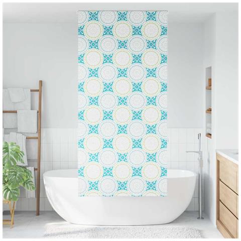 Tenda a Rullo Doccia 90x240 cm Larghezza Tessuto 86 cm - Foto 2