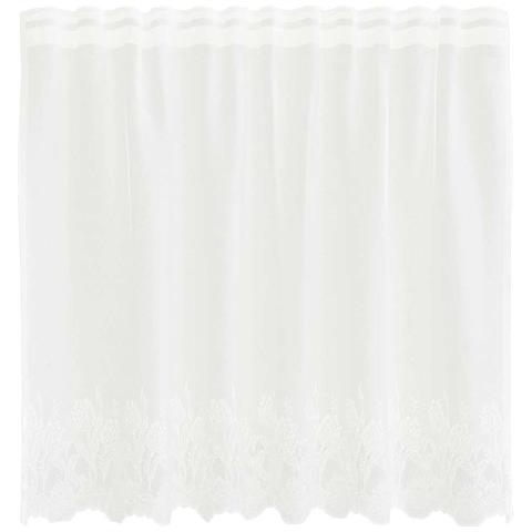 Tende con tende Floreale Bianco Poliestere - Foto 1