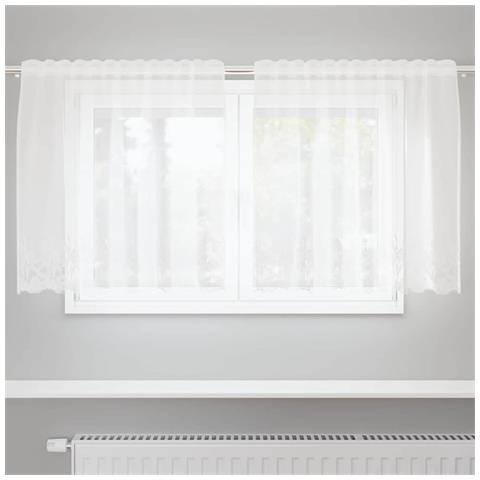 Tende con tende Floreale Bianco Poliestere - Foto 2