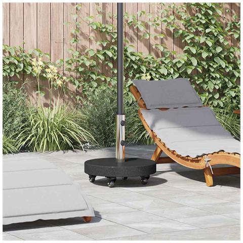 Base per ombrellone Nero 45 x 45 x 45 cm Granito - Foto 2