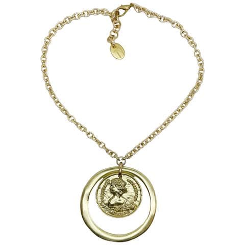 Collana Gd Coin Con Anello In Oro - Foto 1