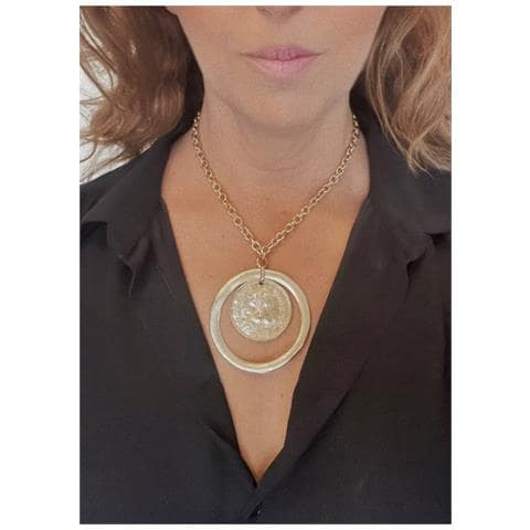 Collana Gd Coin Con Anello In Oro - Foto 2